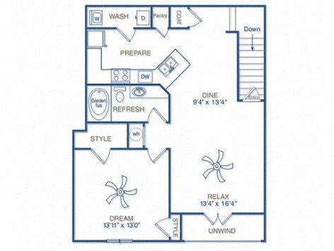 THE DERENNE WITH ATTACHED 1 CAR GARAGE Floor Plan 5